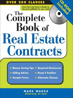 cover image of The Complete Book of Real Estate Contracts